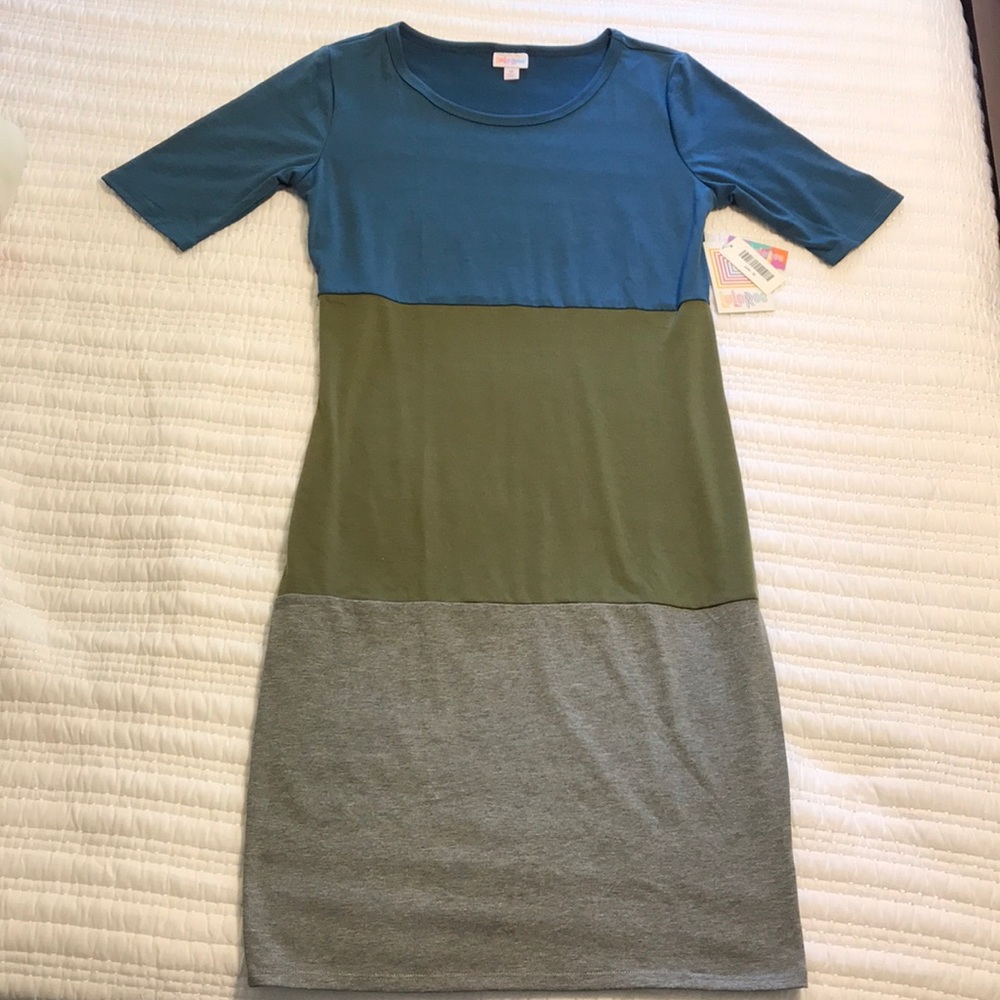 NWT LuLaRoe colorblock Julia dress